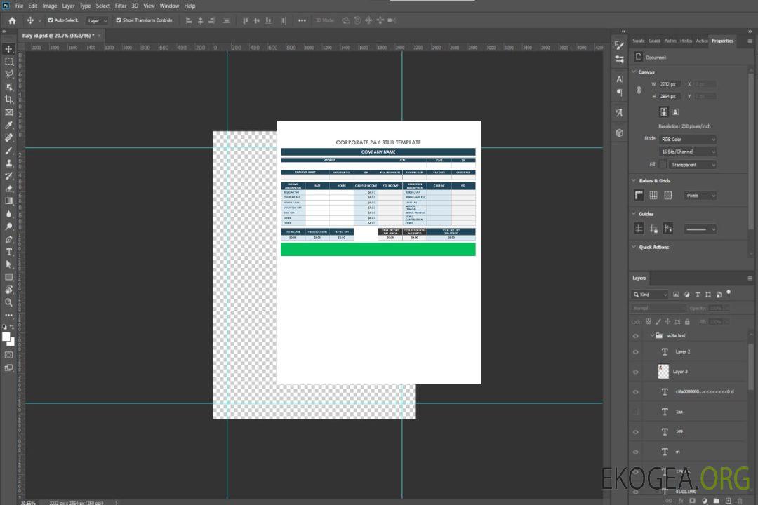 Modèle de bulletin de paie d'entreprise template Modèle de bulletin de paie d'entreprise template